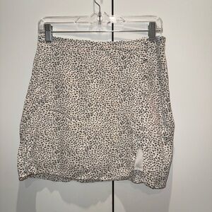 Abercrombie and Fitch Patterned A-Line Mini Skirt